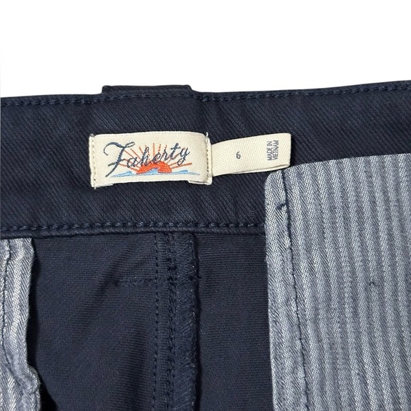 Faherty Women’s Wide Leg Navy Trousers Sz 6 - Picture 4 of 8